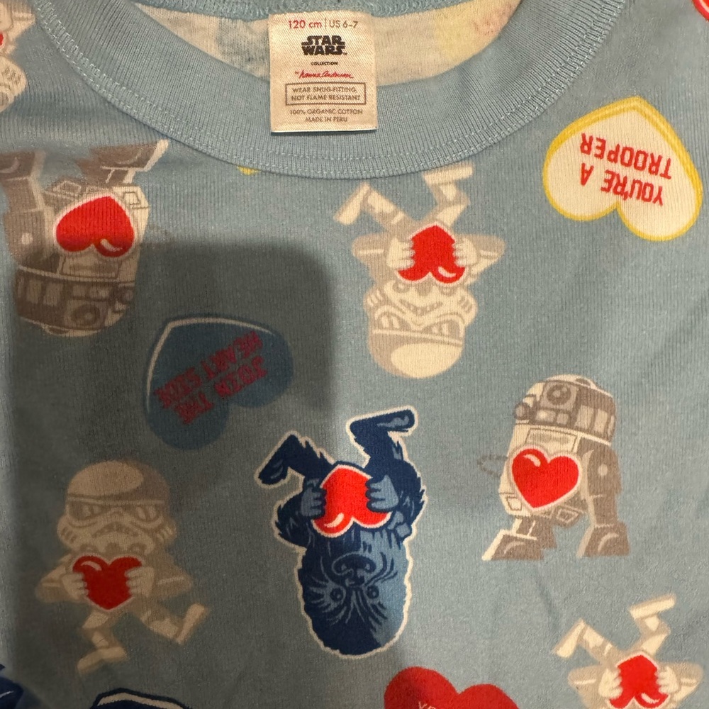 Star Wars Light Blue Heart Graphic Tee